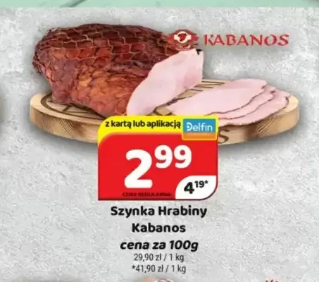 Szynka Hrabiny Kabanos promocja w Delfin