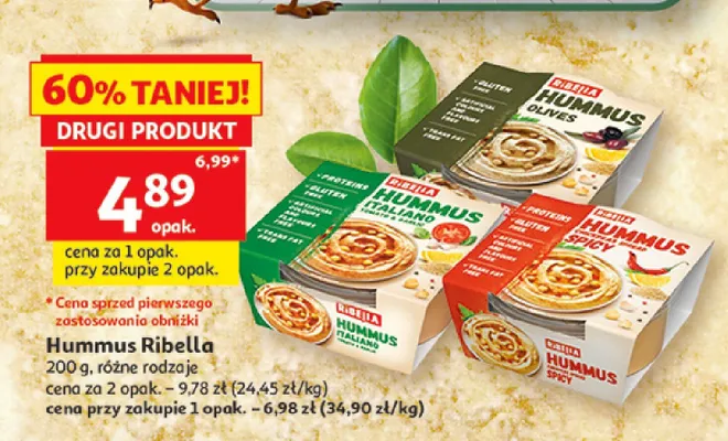 Hummus Olives Ribella promocja w Auchan