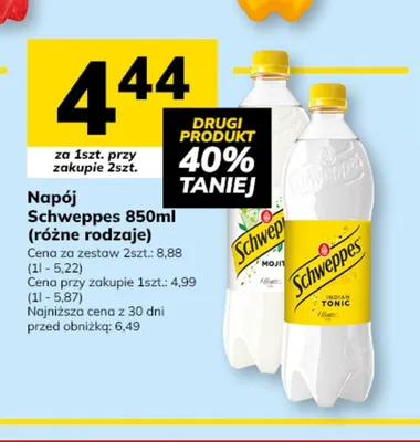 Napój Schweppes Indian Tonic promocja w Hitpol