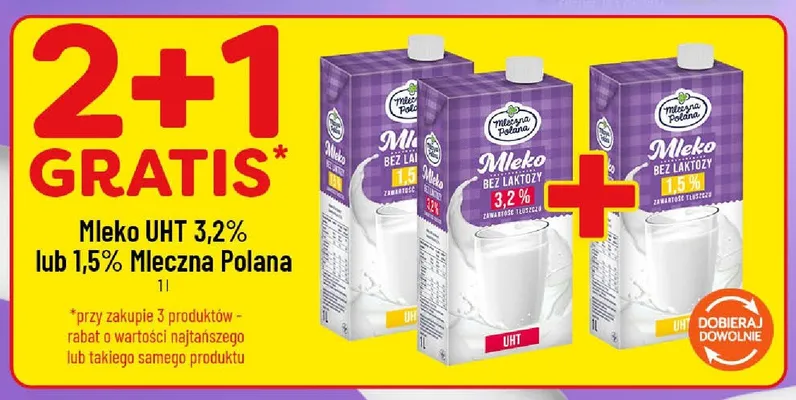 Mleko UHT 3,2% Mleczna Polana promocja w POLOmarket