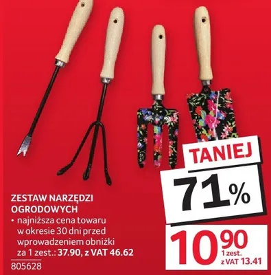 Zestaw narzędzi ogrodowych promocja w Selgros