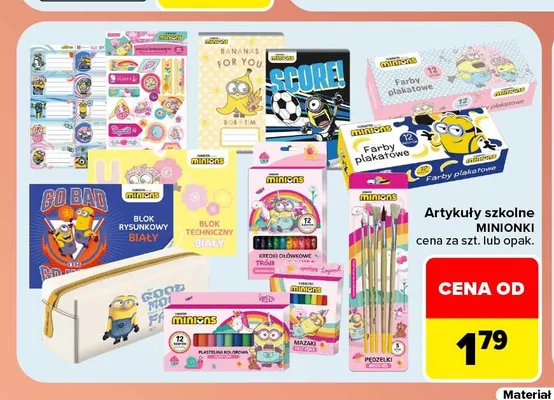 Artykuły szkolne Minionki promocja w Carrefour