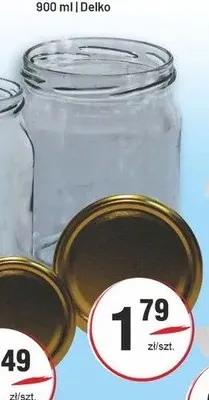 Słoik z zakrętką Delko 900 ml promocja w Sedal