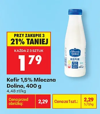Kefir 1,5% promocja w Biedronka