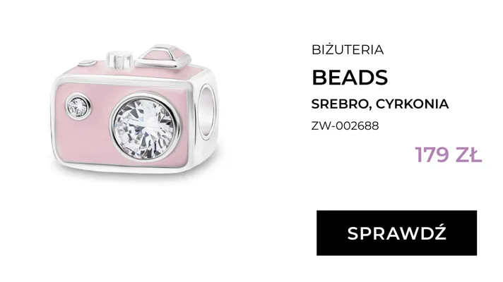 Zawieszka charms Briju Beads srebro cyrkonia promocja w Briju