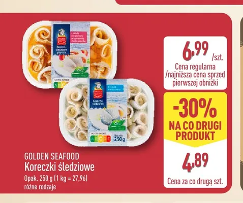 Koreczki śledziowe Golden Seafood promocja w Aldi