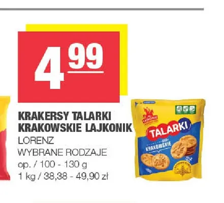 Krakersy Talarki Krakowskie Lajkonik promocja w SPAR