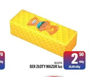Ser Złoty Mazur luz Mlekpol promocja w Tomi Markt