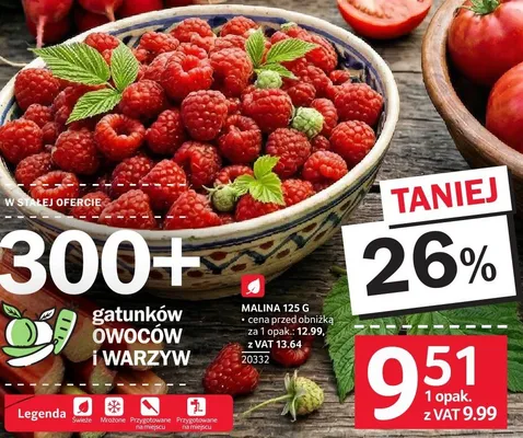 Malina 125 g promocja w Selgros