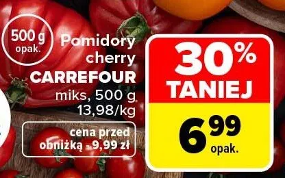 Pomidory cherry Carrefour miks promocja w Carrefour