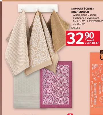 Komplet ścierek kuchennych promocja w Selgros