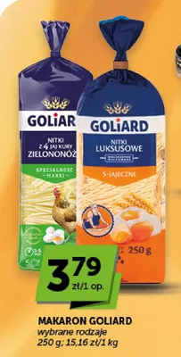Makaron Goliard nitki z 4 jaj kury zielononóżki promocja w ABC