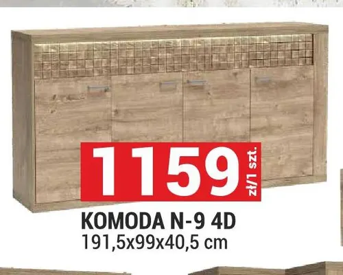 Komoda Natural N-9 4D promocja w Merkury Market