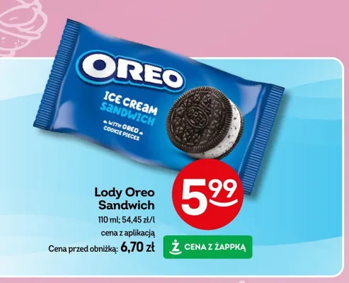 Lody Oreo Sandwich promocja w Żabka