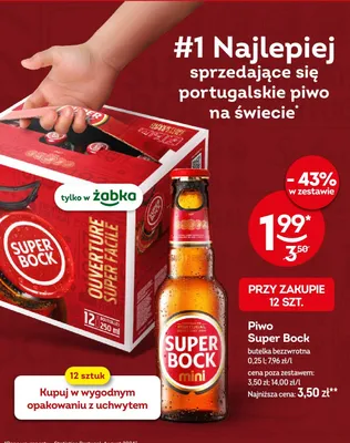 Piwo Super Bock butelka bezwrotna promocja w Żabka