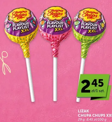 Lizak Chupa Chups Flavour Playlist XXL zielony promocja w Euro Sklep