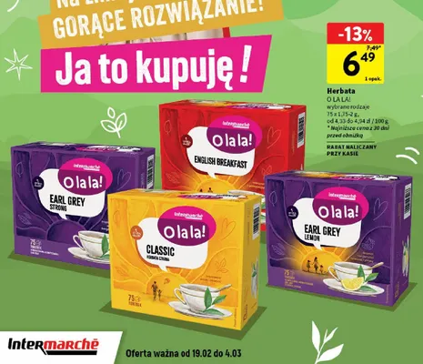 Herbata promocja w Intermarche