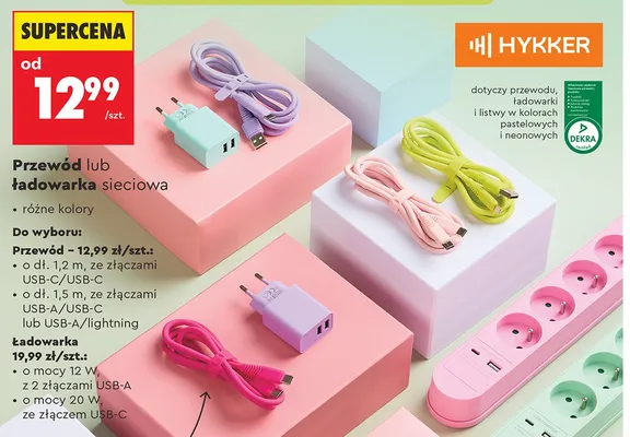 Ładowarka sieciowa Hykker promocja w Biedronka