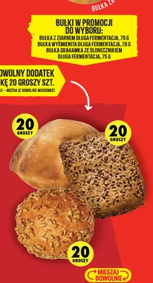 Bułka z ziarnem długa fermentacja promocja w Biedronka