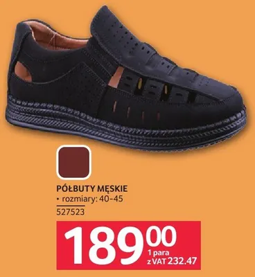 Półbuty męskie promocja w Selgros
