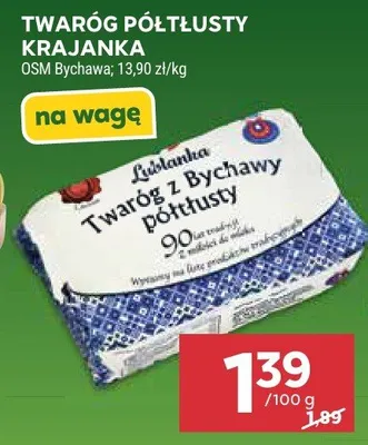 Twaróg półtłusty krajanka Lubelanka z Bychawy promocja w Stokrotka