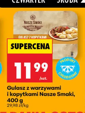 Gulasz z warzywami i kopytkami Nasze Smaki promocja w Biedronka