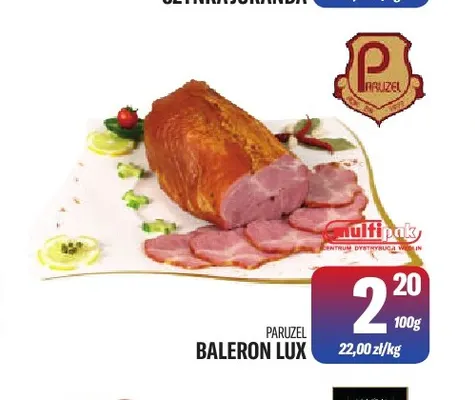 Baleron lux Paruzel promocja w Tomi Markt