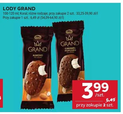 Lody GRAND promocja w Stokrotka