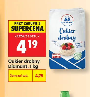 Cukier drobny Diamant promocja w Biedronka