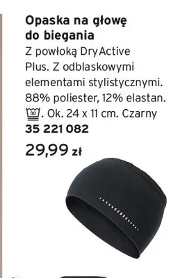 Opaska na głowę do biegania promocja w Tchibo