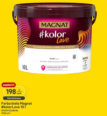 Farba biała Magnat #kolorLove promocja w Castorama