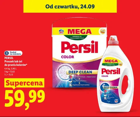 Proszek do prania kolorów Persil Color Deep Clean promocja w Lidl