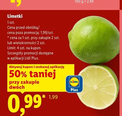 Limetki promocja w Lidl