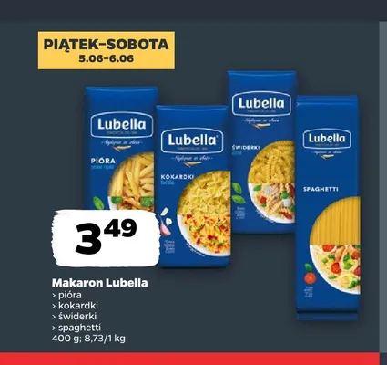 Makaron Lubella pióra promocja w Netto