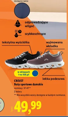 Buty sportowe damskie promocja w Lidl