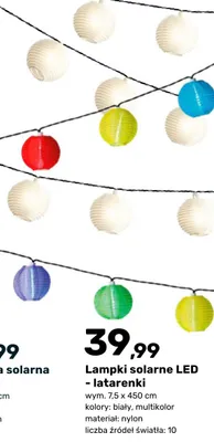Lampki solarne LED - latarńki promocja w Bricomarche