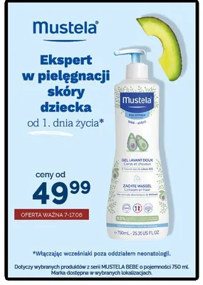 Żel do mycia Mustela Bebe Gel Lavant Doux promocja w Ziko Dermo