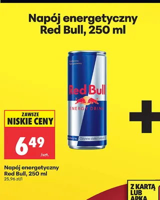 Napój energetyczny Red Bull promocja w Biedronka
