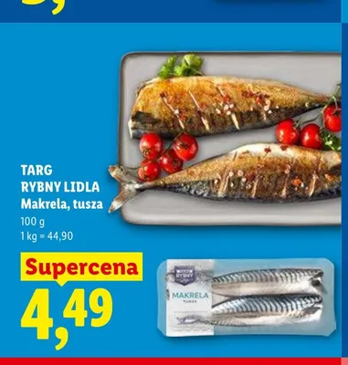 Makrela tusza Targ Rybny Lidla promocja w Lidl
