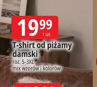 T-shirt od piżamy damski promocja w Leclerc