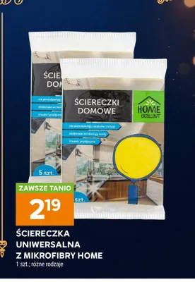 Ściereczka uniwersalna z mikrofibry Home promocja w Stokrotka