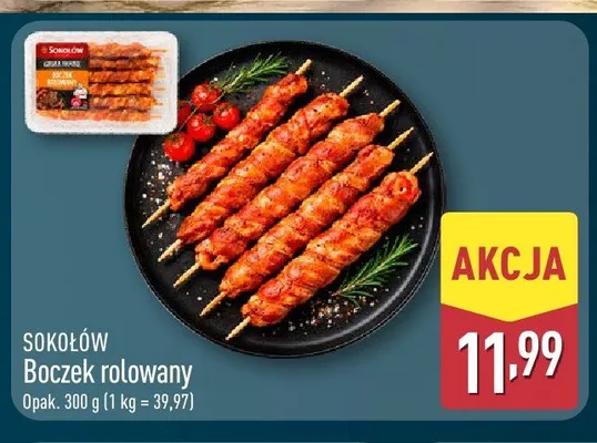 Boczek rolowany SOKOŁÓW promocja w Aldi