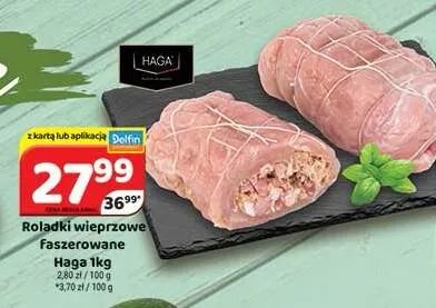 Roladki wieprzowe faszerowane Haga promocja w Delfin