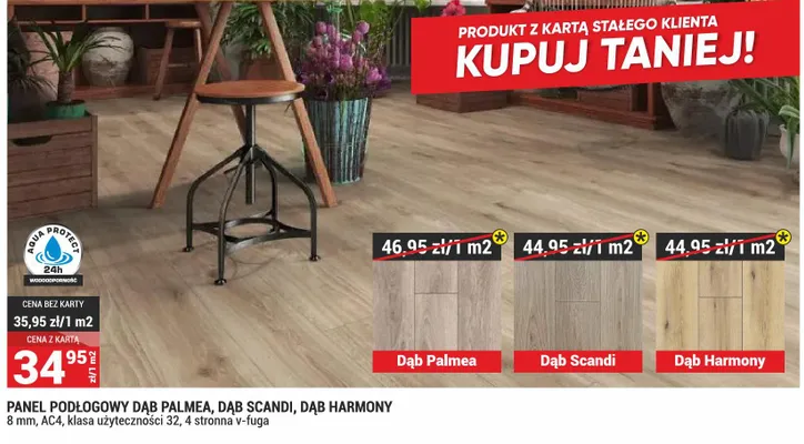 Panel podłogowy Dąb Palmea promocja w Merkury Market