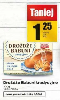 Drożdże Babuni tradycyjne promocja w Supeco