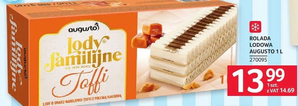 Rolada lodowa Augusto 1 L promocja w Selgros