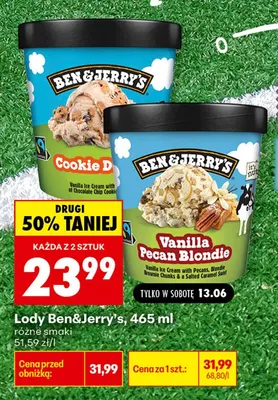 Lody Ben & Jerry's Vanilla Pecan Blondie promocja w Biedronka