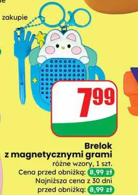 Brelok z magnetycznymi grami różne wzory promocja w Dino