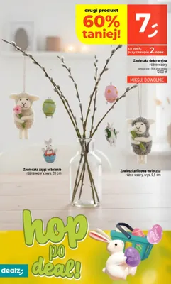 Zawieszka zając w balonie różne wzory, wys. 20 cm promocja w Dealz