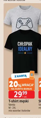 T-shirt męski Vento promocja w Leclerc